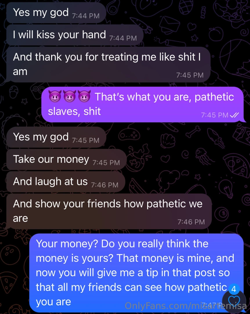 I want all my friends to see that these muslims are my property and i 