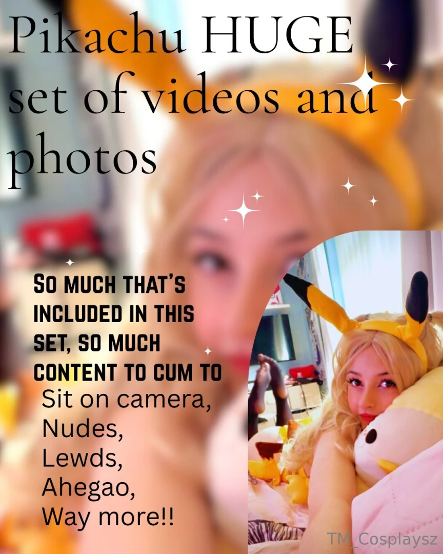 Pika pika pikachuuu says unlock this massive set 