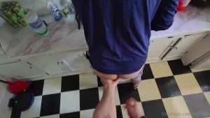 Candid moment here seen him doing dishes turned on my phone video and