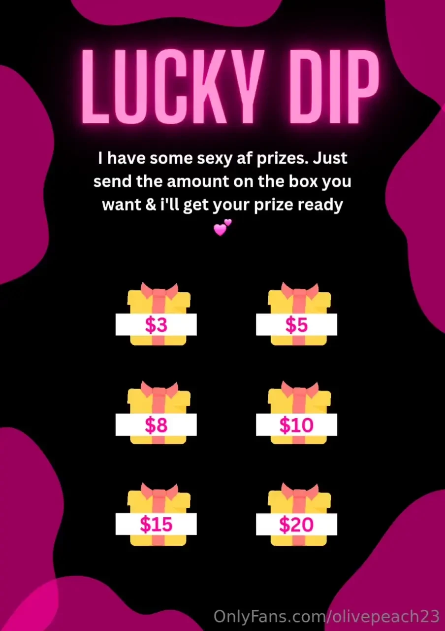 Friday fun time i have a sexy af lucky dip including an audio message 