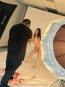 Bts from my latest nude shoot content coming soon from this one part 3