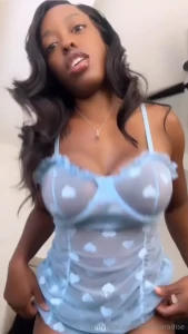 Check out niyahrenee getting wild she moisturizes her skin and can t