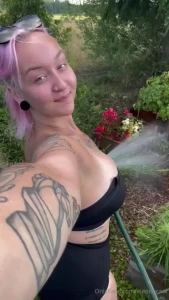 Watering the plants wanna help