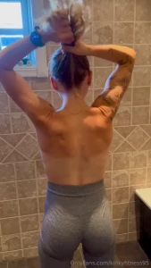 Getting ready for our daily workout
