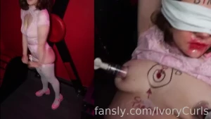 How it started vs how it finished cute slut splitcreen bodywriting