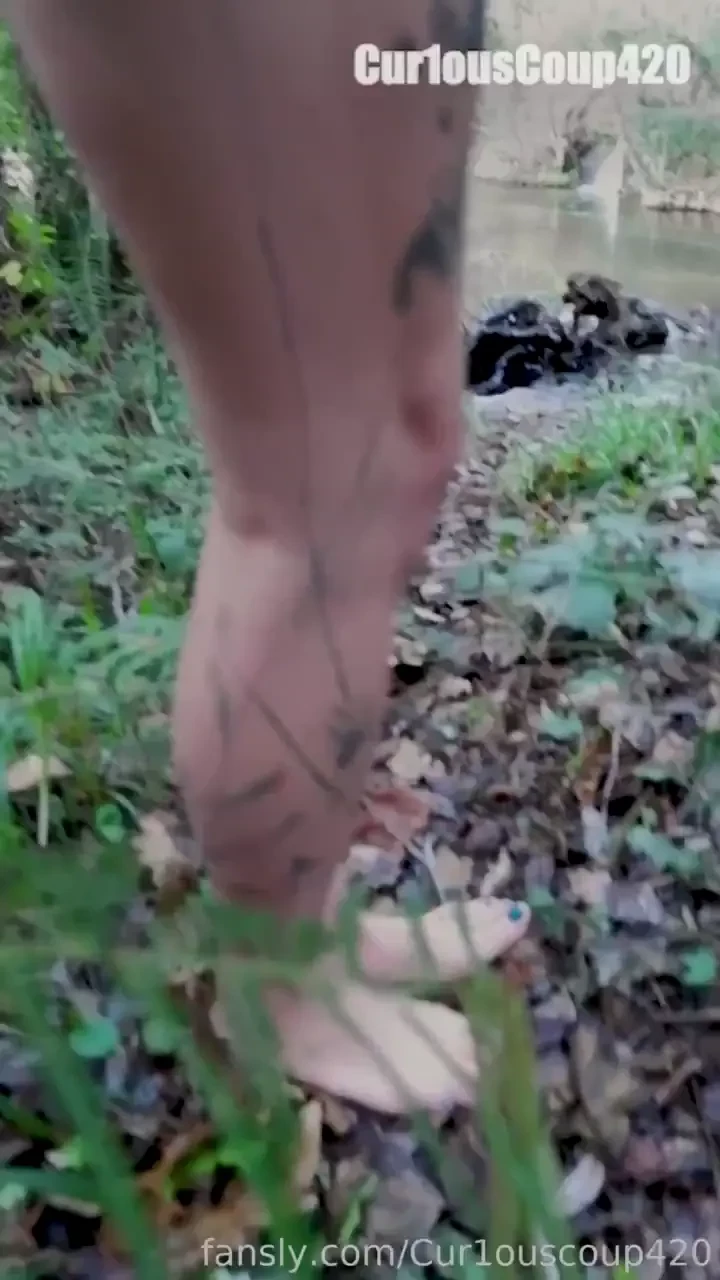 This hurts as hell there are spiky bushes everywhere hotwife slutwife 