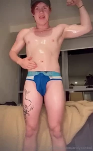 Hey bro need your help oiling up after practice - free to lend a hand