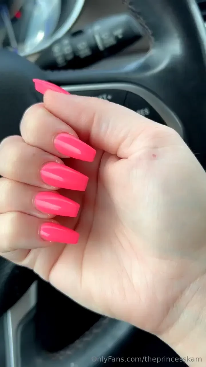 Wrap my pretty pink nails around your cock 