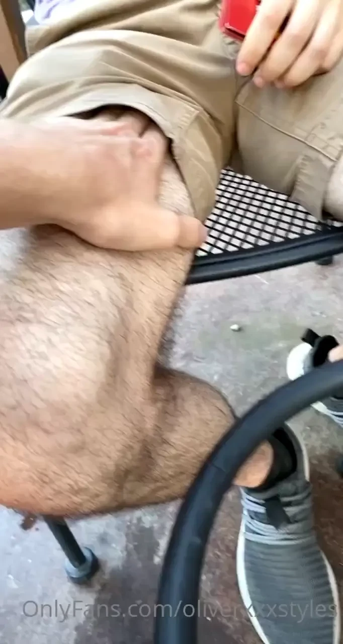 Little bit of under the table flirting today at lunch 