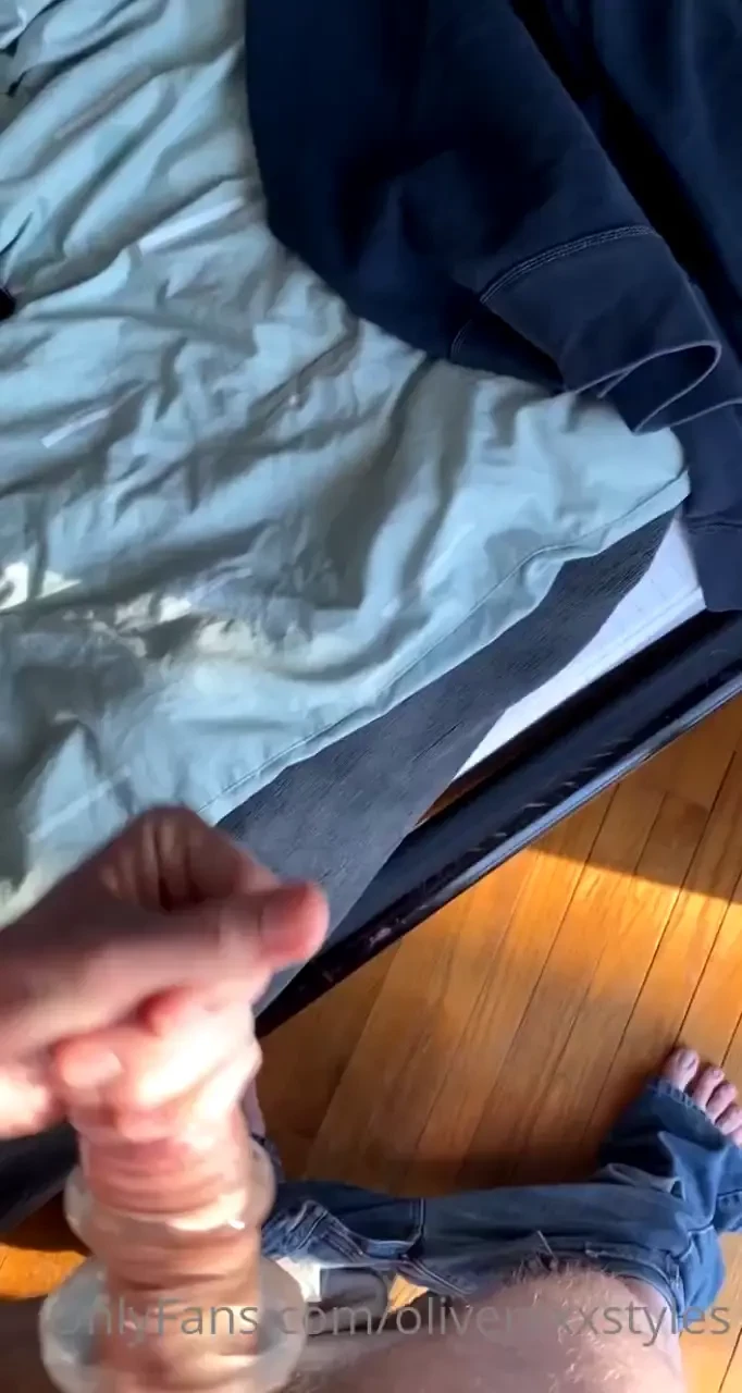 This mornings cock play with a magical toy 