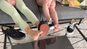 Sweaty feet joi tinsleyteaser and i went on a long shopping trip to