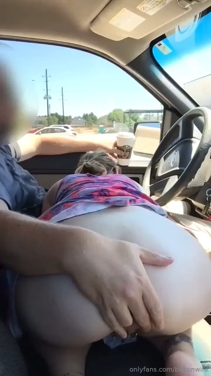 Quick suck in the starbucks parking lot 