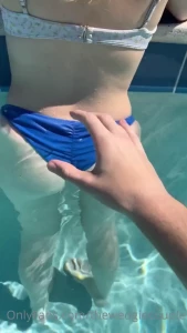 Public pool wedgies