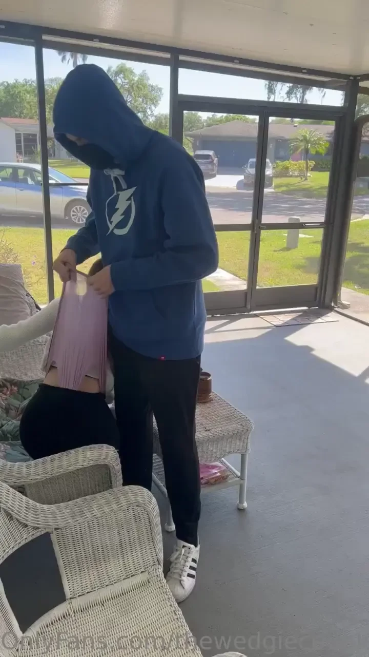 The neighbors were outside doing yard work that s so embarrassing ugh 