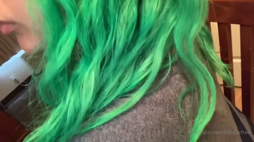 Dyed my hair green 