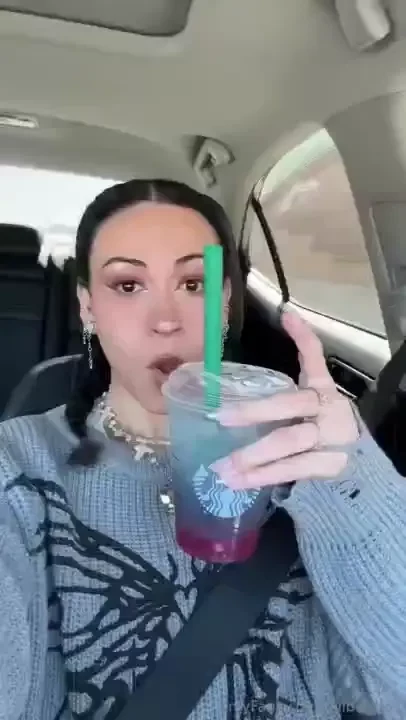 Watch me almost spill this drink on myself in real time ahaha the lid 