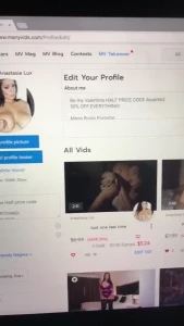 All my videos are half price until valentines day go to anastasialux