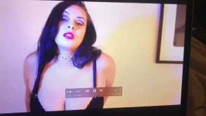 Watching myself and my sexy videos on my laptop x