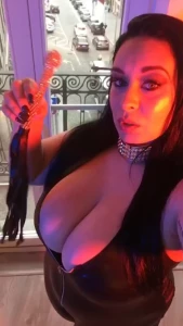 Dominatrix photo shoot today be good or i m gonna whip ur ass boy