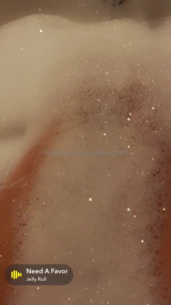 Late time tub time come talk to me 