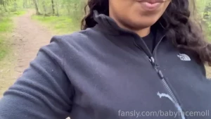 After a long day of hiking this horny interracial couple are too horny