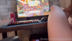 Sucked his dick while he was gaming with his friends then rode him