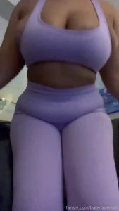 I love my new gym clothes chubby ebony curvy bigtits hugetits