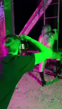 A lil behind the scenes from the toxic shoot 