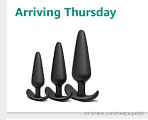 I ordered an anal training butt plug set get ready for some anal