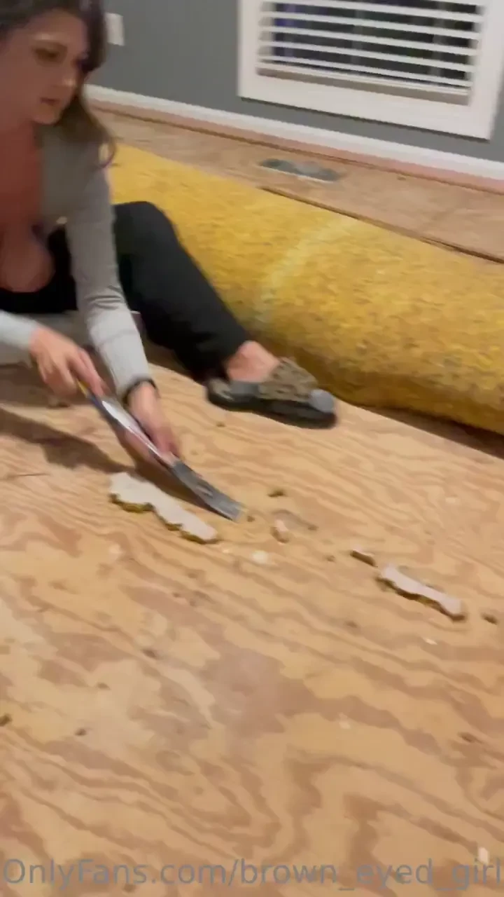 Literally putting in hard work on my new home office 