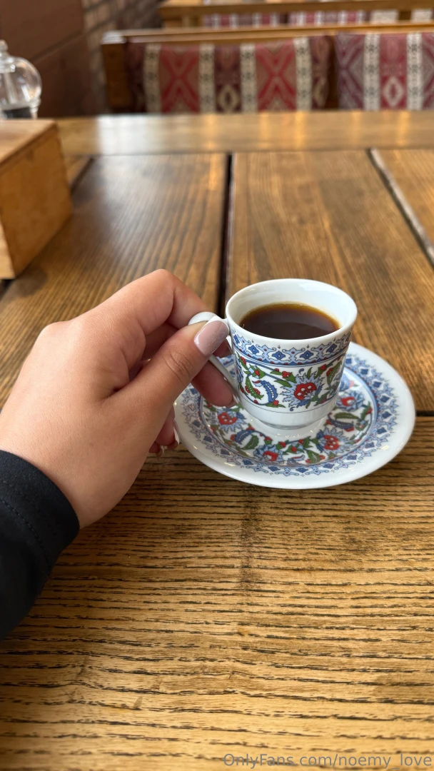 Every morning starts with this little ritual - a cup of strong 