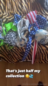 Half my collection of swim suits