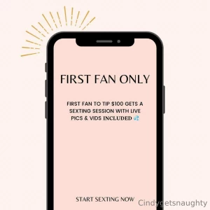 First fan to tip 100 gets a sexting session with live pics amp vids part 6