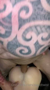 Coming me fucking a hot toy ass and cumming with another cock at the