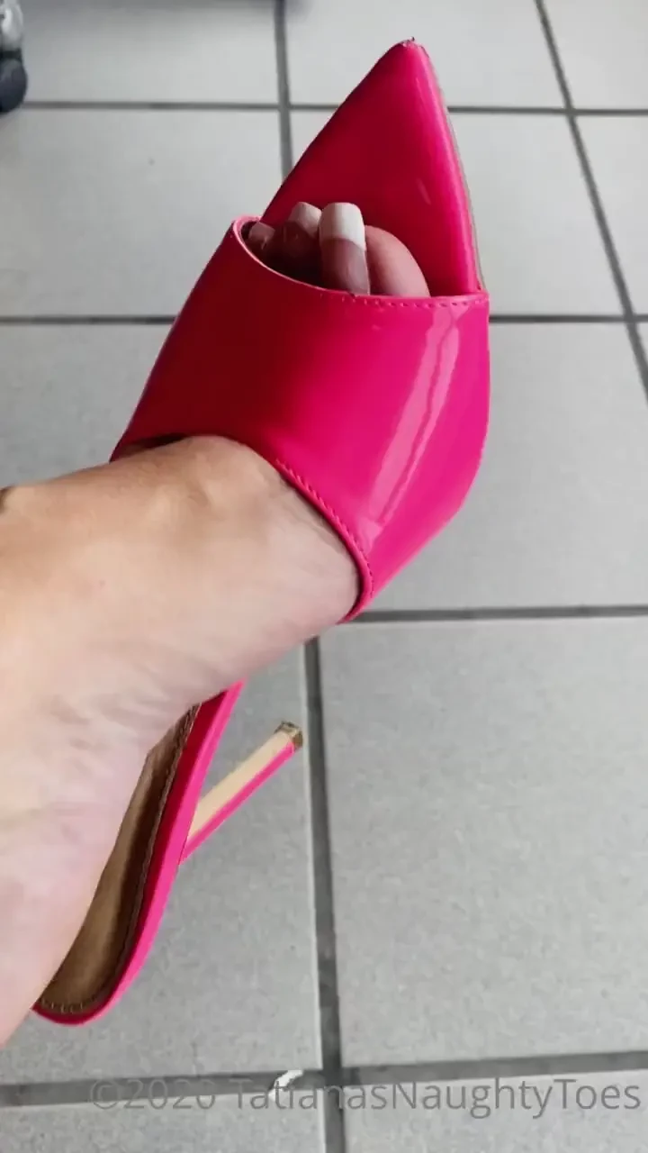 New 2020 07 14 french pedicure - neon pink heels my french long 