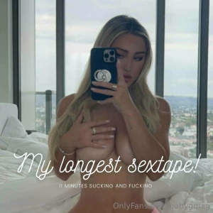 My longest sextape on my knees to suck your cock with my special