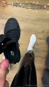 Twink boy covered into full latex is ready for action