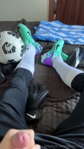 Just a quick cumshot after training