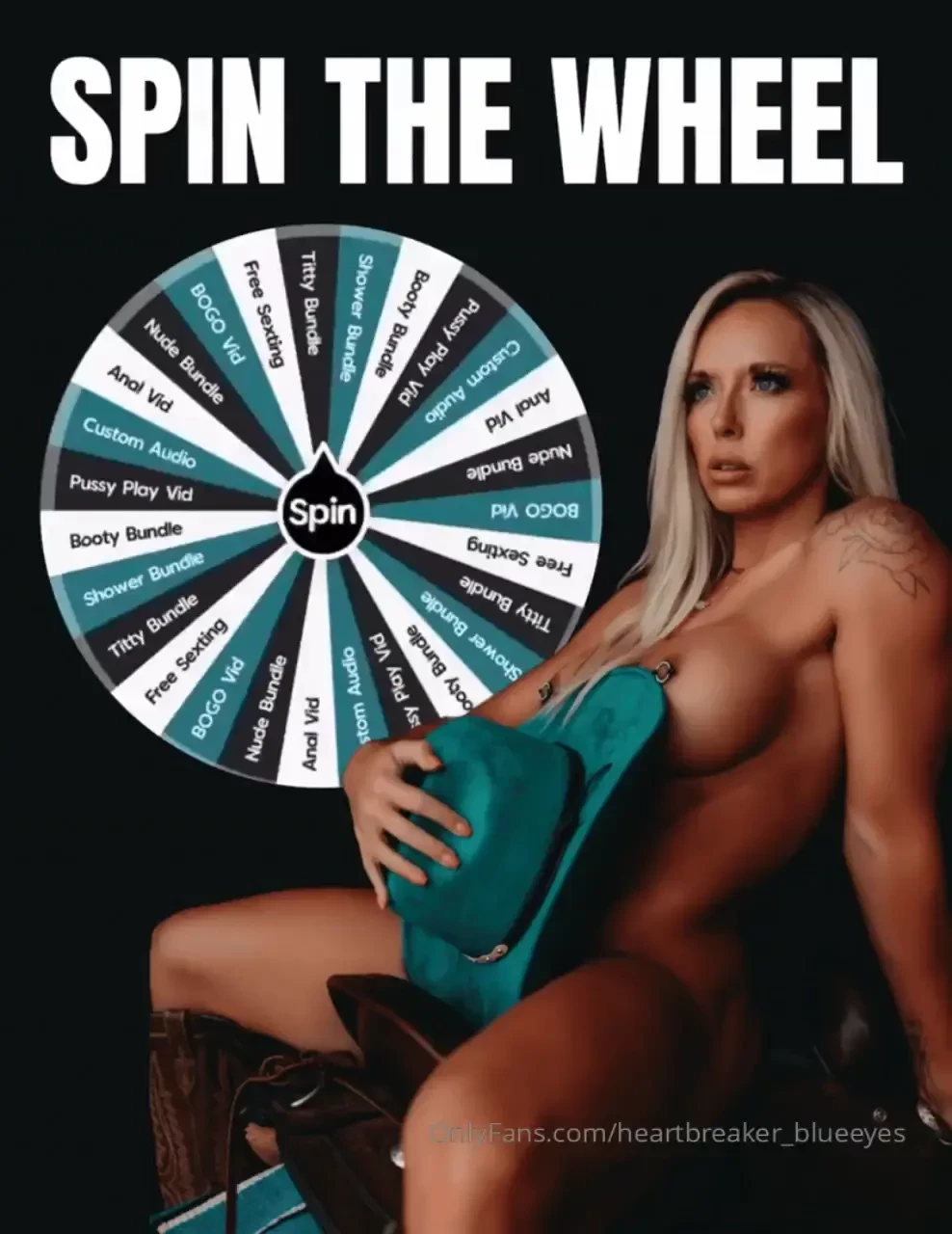 Heartbreaker spin the wheel 1 spin - 10 2 spins - 16 3 spins - 21 4 