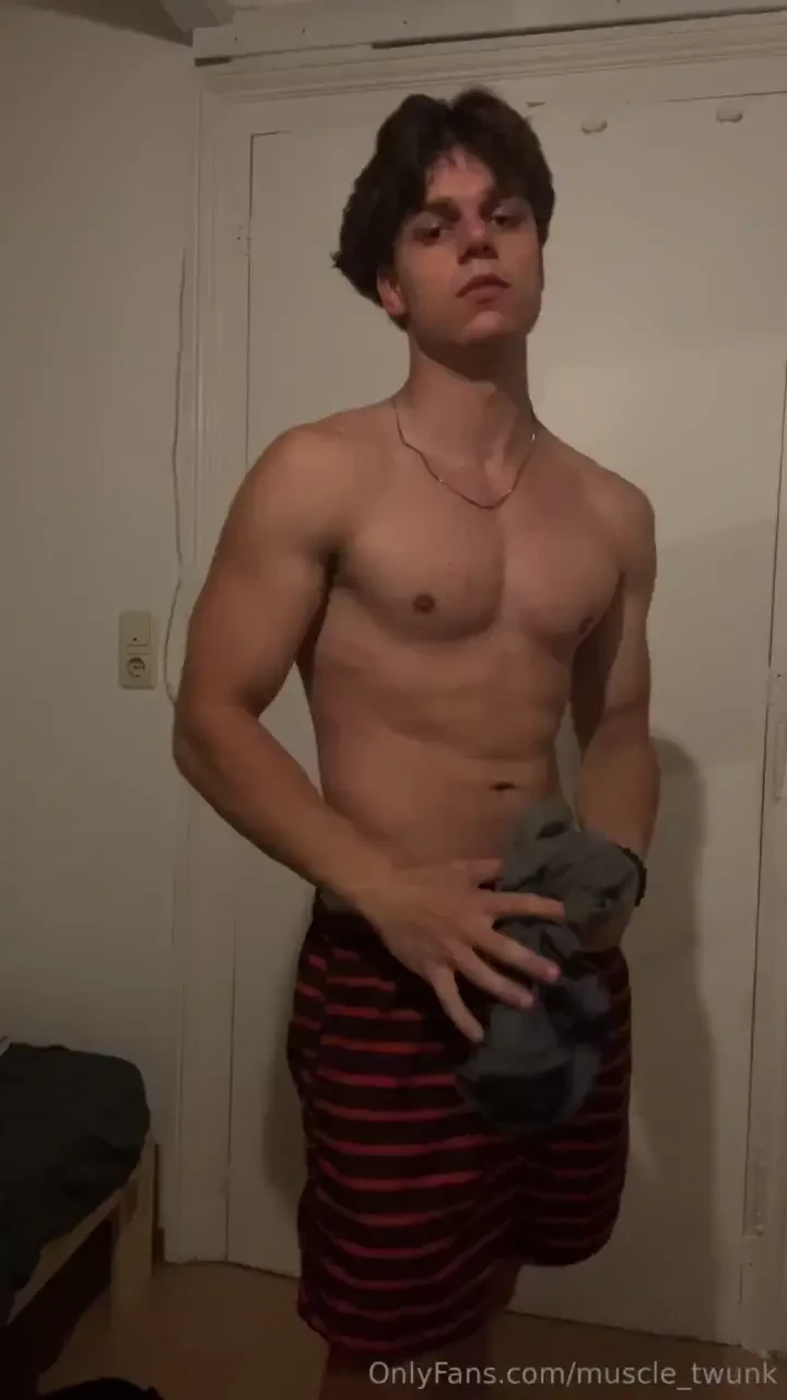 Taking off my clothes after sweaty workout 