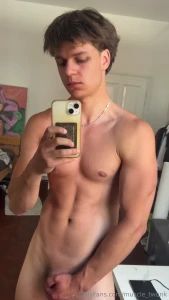 Flexing after the gym you watching closely