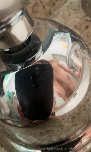 You never know where you ll see your reflection like on a sink handle