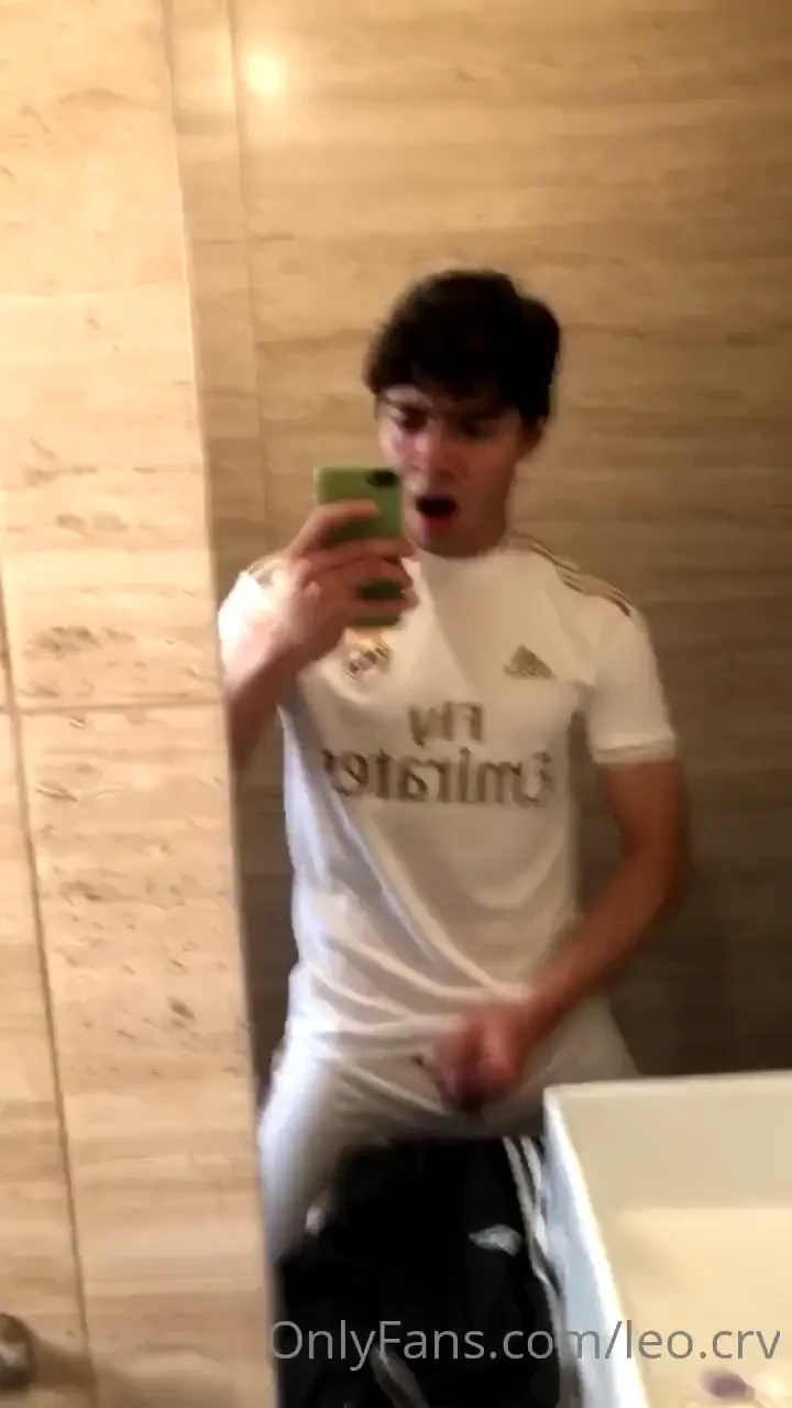 My first cumshot in this real madrid kit 