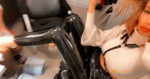 Black latex nails amazing right