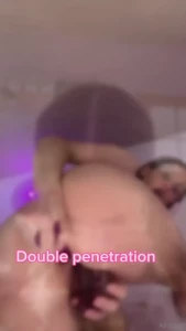 First time doing a double penetration i fucked both my holes so