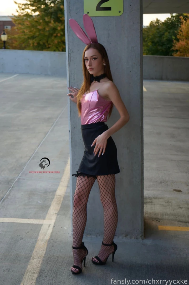 Pink playboy bunny professional pic set in costume head vid available part 8 