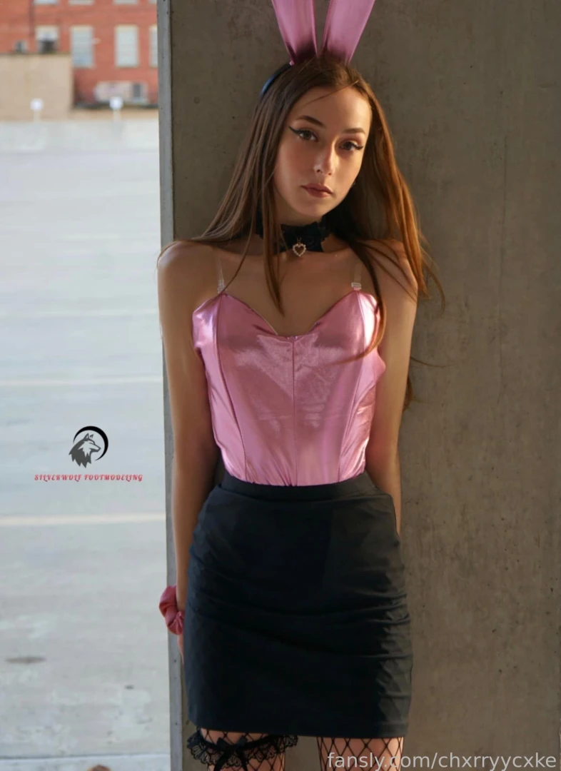 Pink playboy bunny professional pic set in costume head vid available part 12 