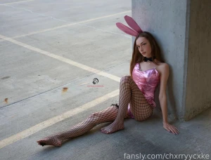 Pink playboy bunny professional pic set in costume head vid available part 6