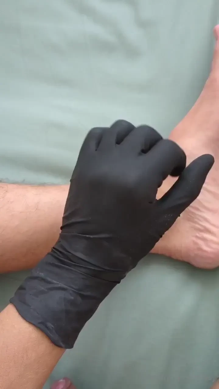 Gloves on and small teasing 