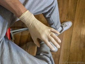 White socks white af1 white underwear and white latex gloves part 25